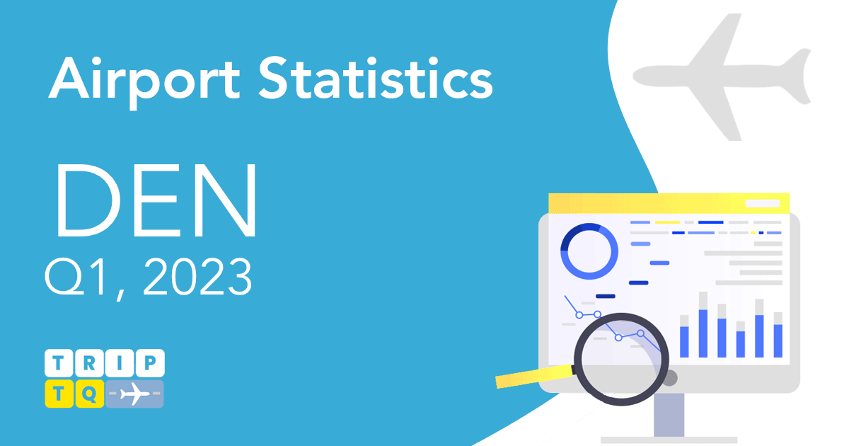 Denver Airport (DEN) Passenger and Flight Statistics Q1, 2023